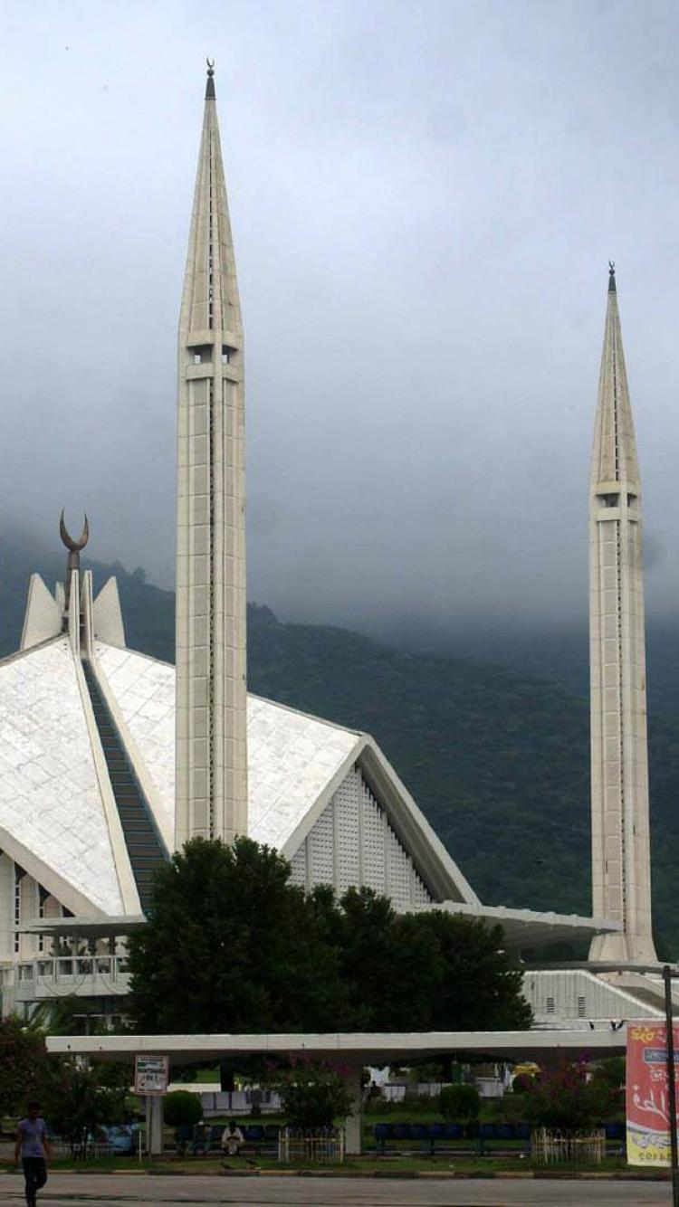 Faisal Mosque, Islamabad, Pakistan. The second most beautiful capital city in the world
