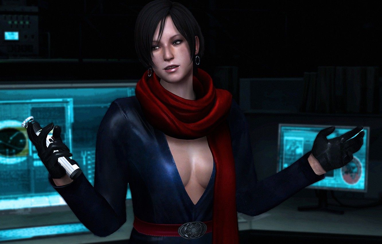 Wallpaper chest, girl, boobs, fanart, Resident Evil Biohazard Carla Radames image for desktop, section игры