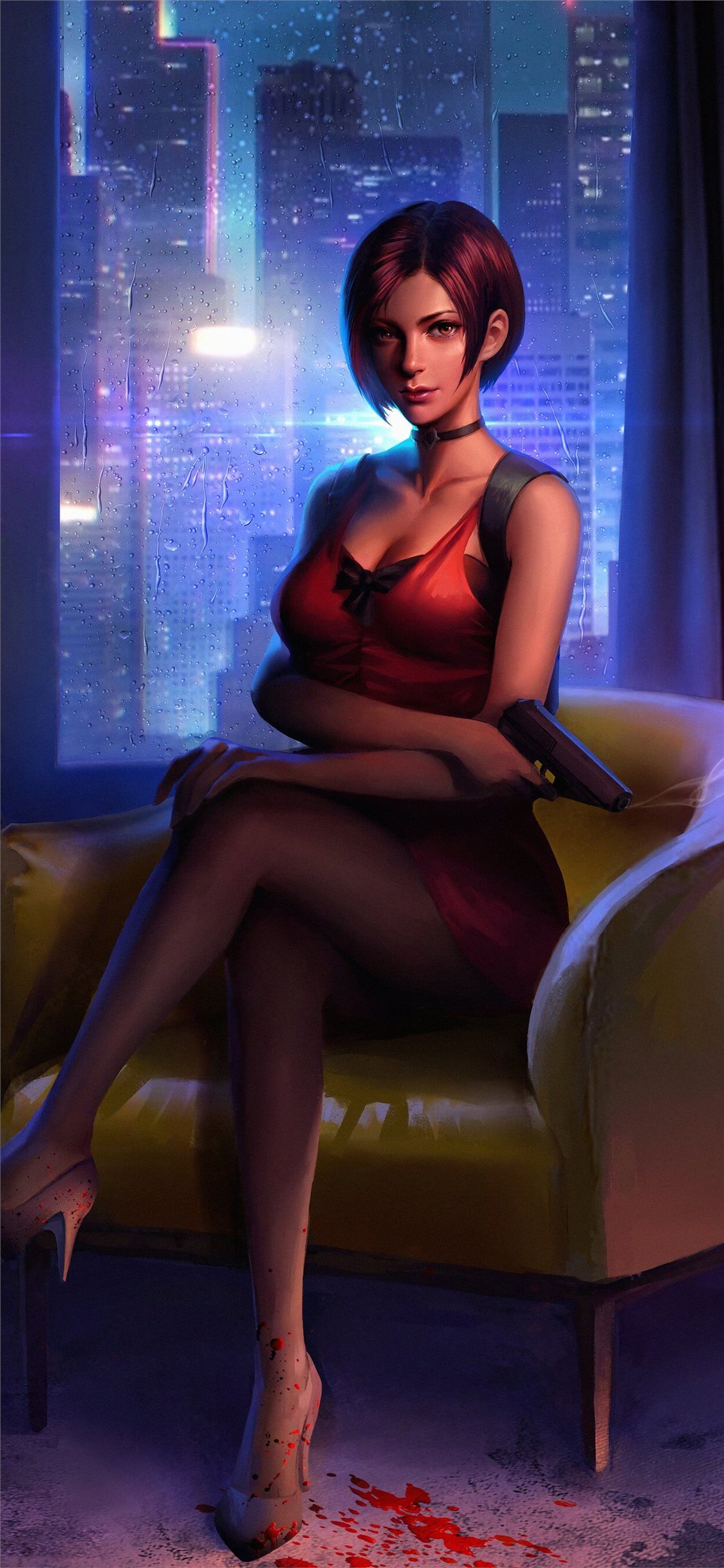 ada wong resident evil 2 fictional character 4k iPhone X Wallpaper Free Download