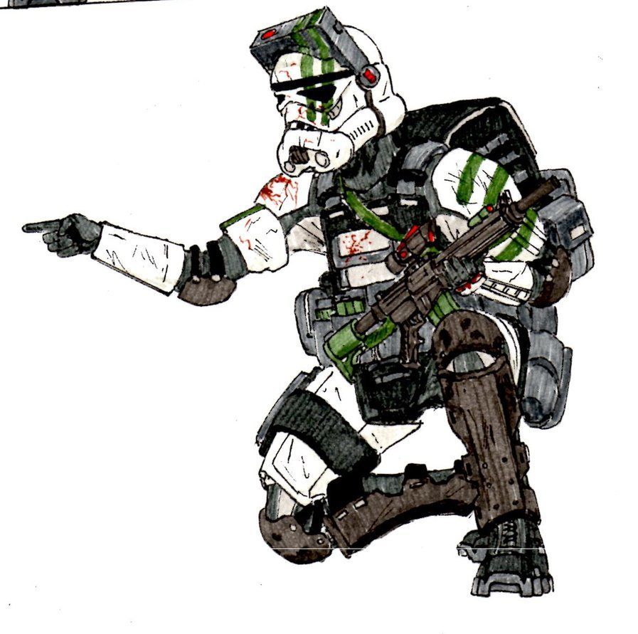 Stormtrooper 41st Elite Corps. Star wars drawings, Star wars characters picture, Star wars poster
