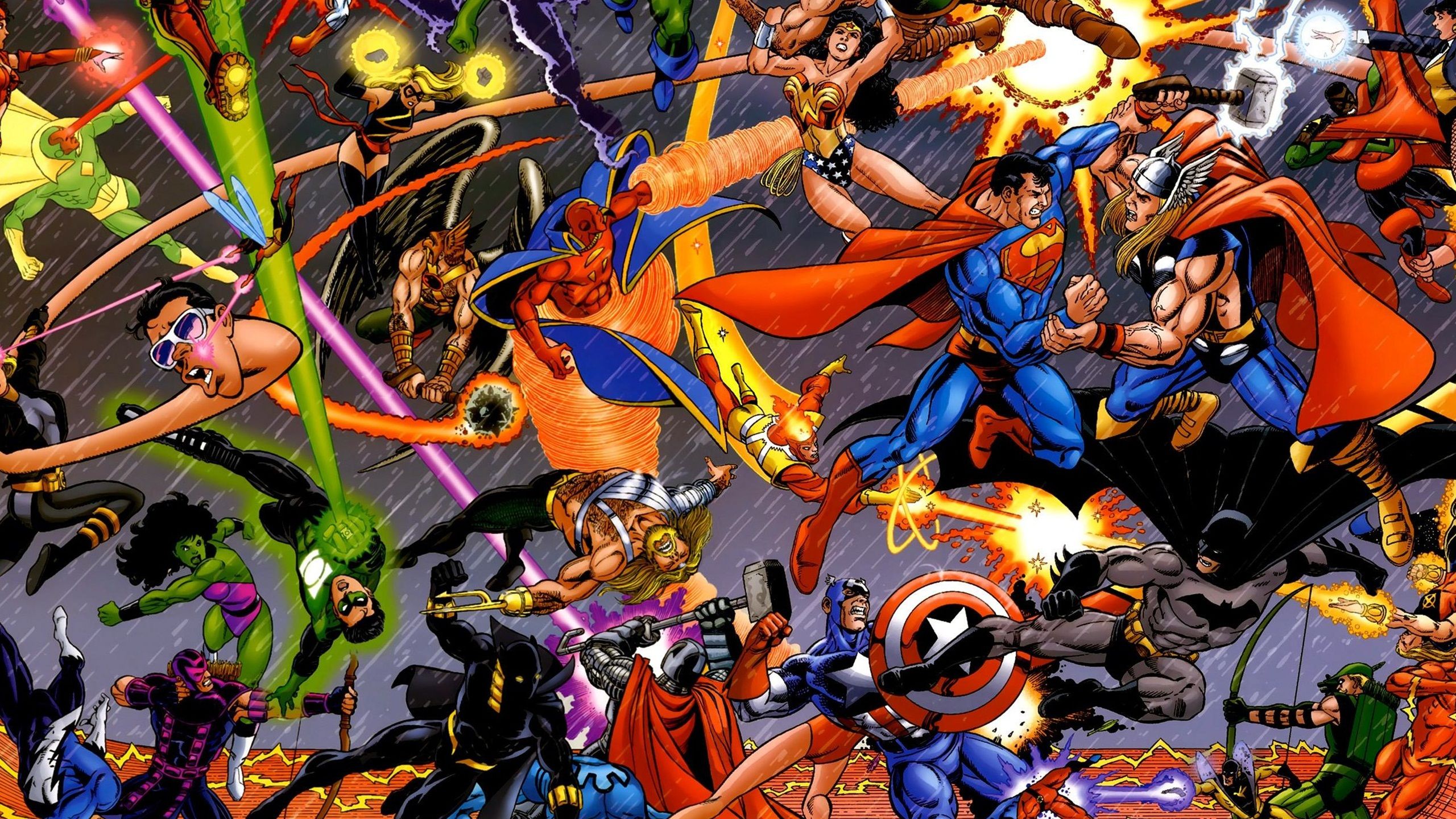 Marvel Characters Widescreen Wallpaper 37996
