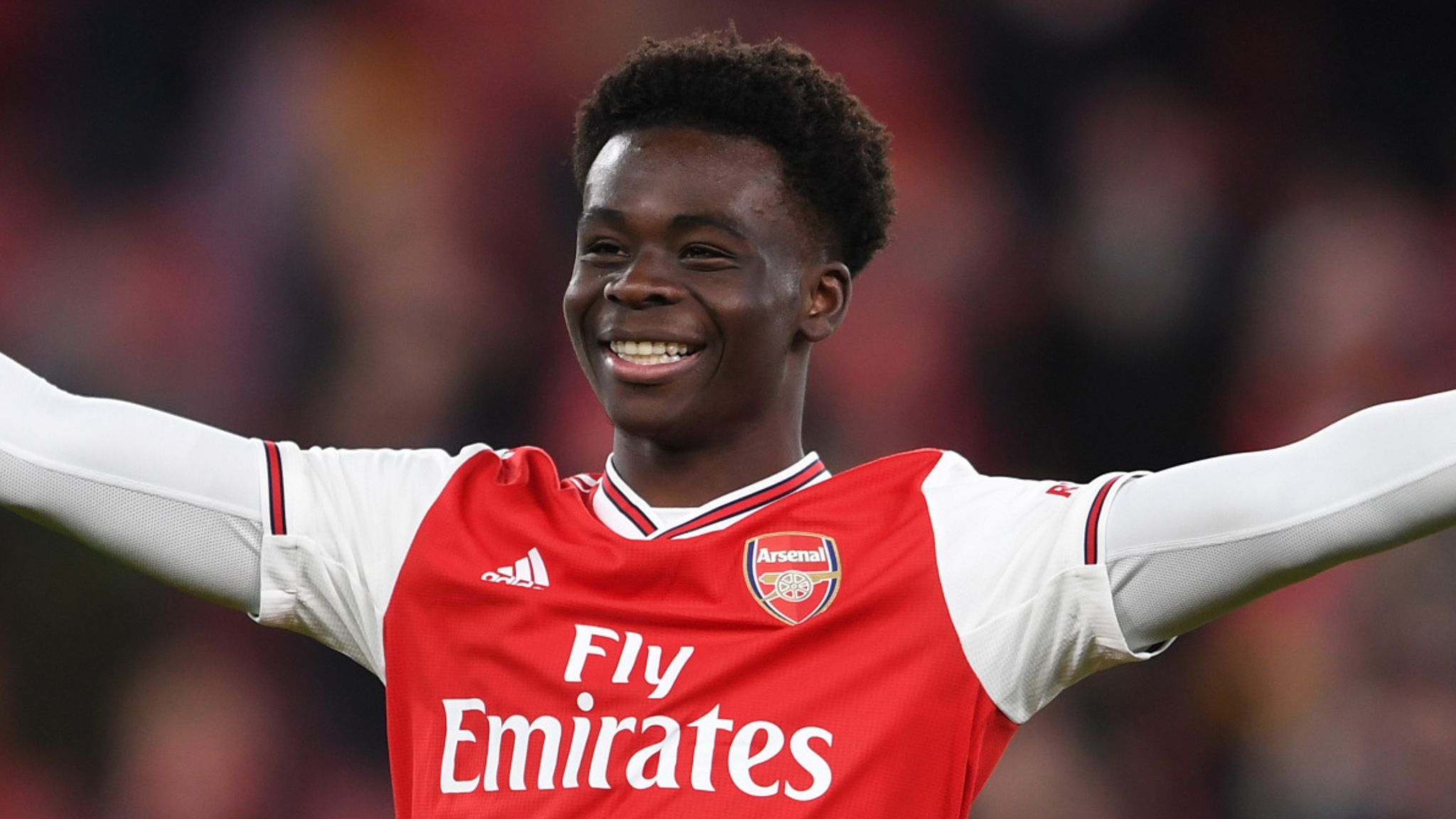 Bukayo Saka says he dreams of being a winger at Arsenal
