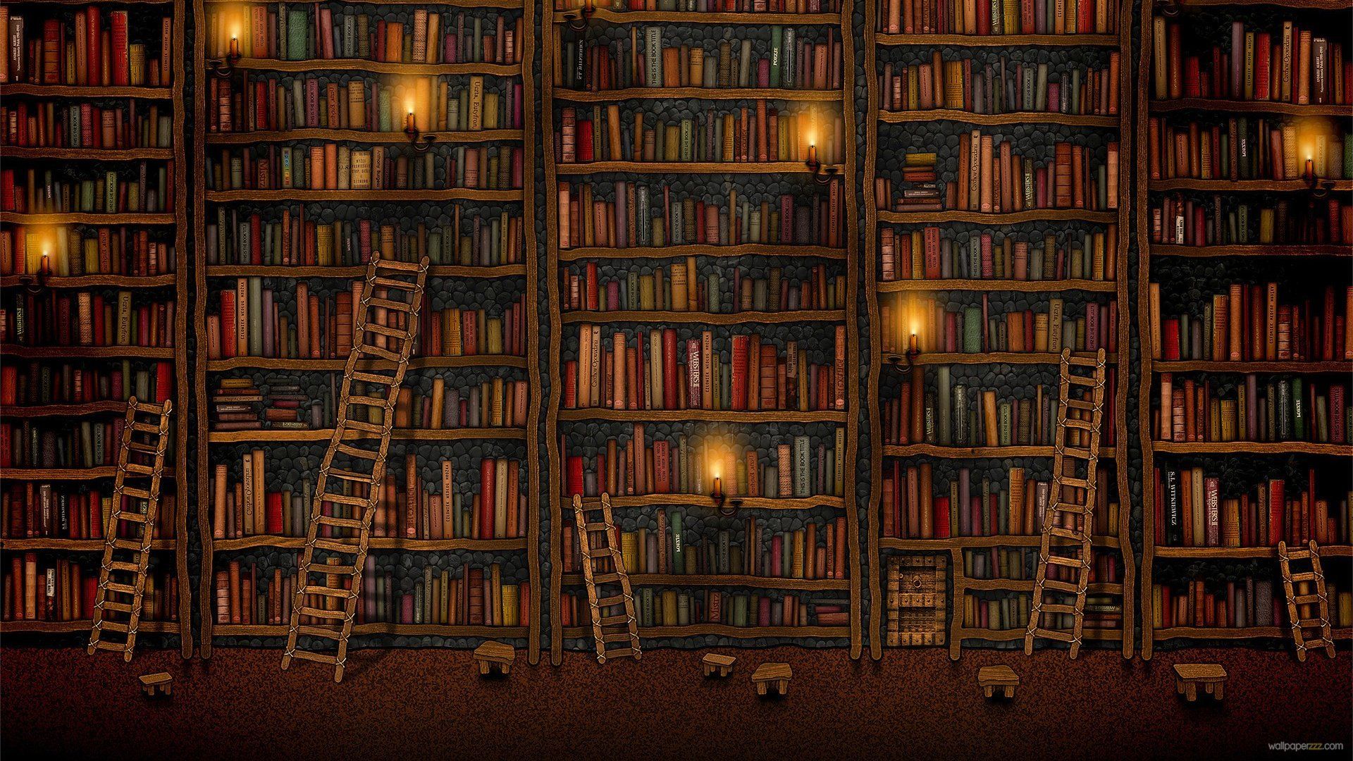 Library Wallpaper Image