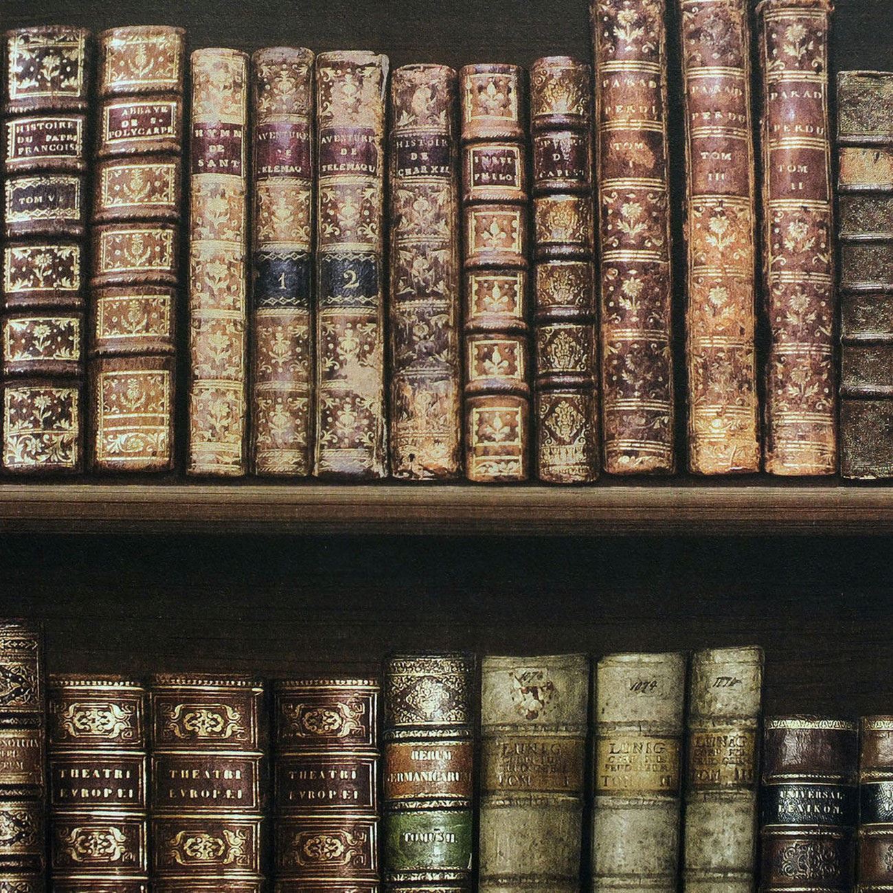 ANTIQUE BOOKCASE WALLPAPER GOLD BOOKS. Antique bookcase, Wallpaper bookcase, Old bookcase