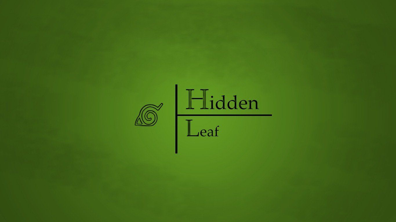 minimalism, Green background, Naruto Shippuuden, Konoha Wallpaper HD / Desktop and Mobile Background