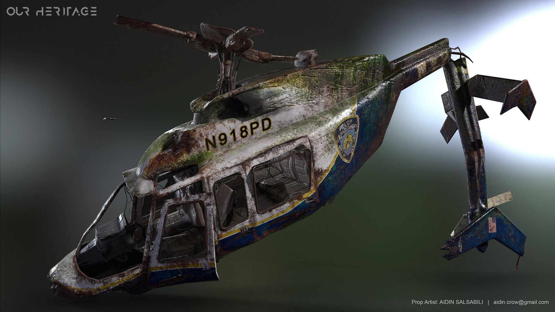 Helicopter NYPD crash- Project “Our Heritage”, Aidin Salsabili
