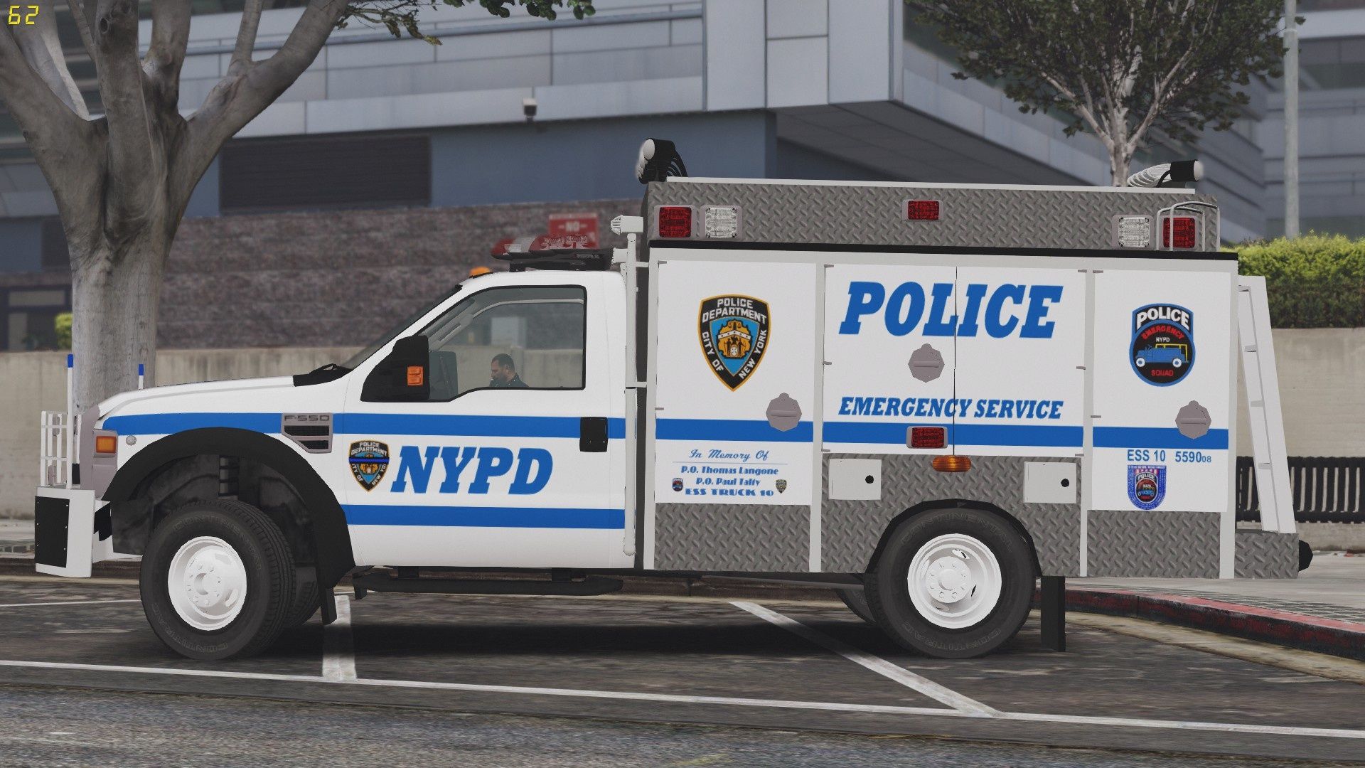 NYPD ESU Emergency Service Squad 10 REP Ford F 550 With Better Engine SFX