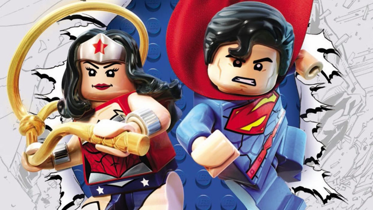 Lego Superman and Wonder Woman wallpaperx1440