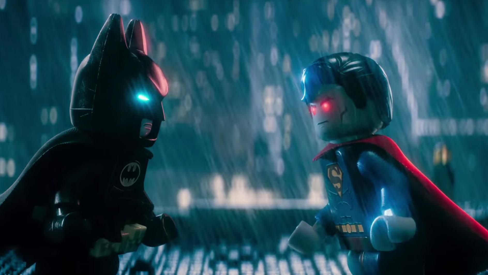 Batman confronts Superman in THE LEGO BATMAN MOVIE. Lego batman movie, Lego batman, Lego batman wallpaper