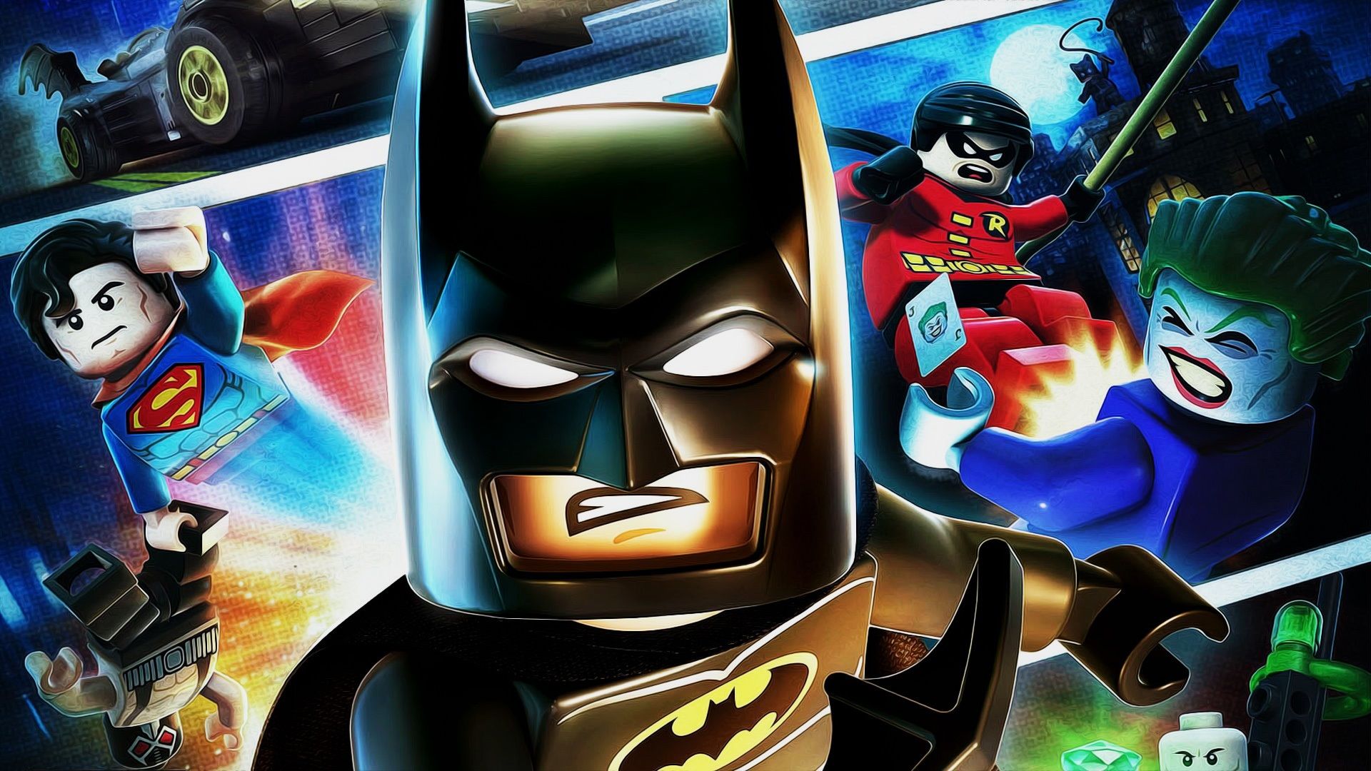 Wallpaper Lego movie, batman, superman 1920x1080 Full HD 2K Picture, Image