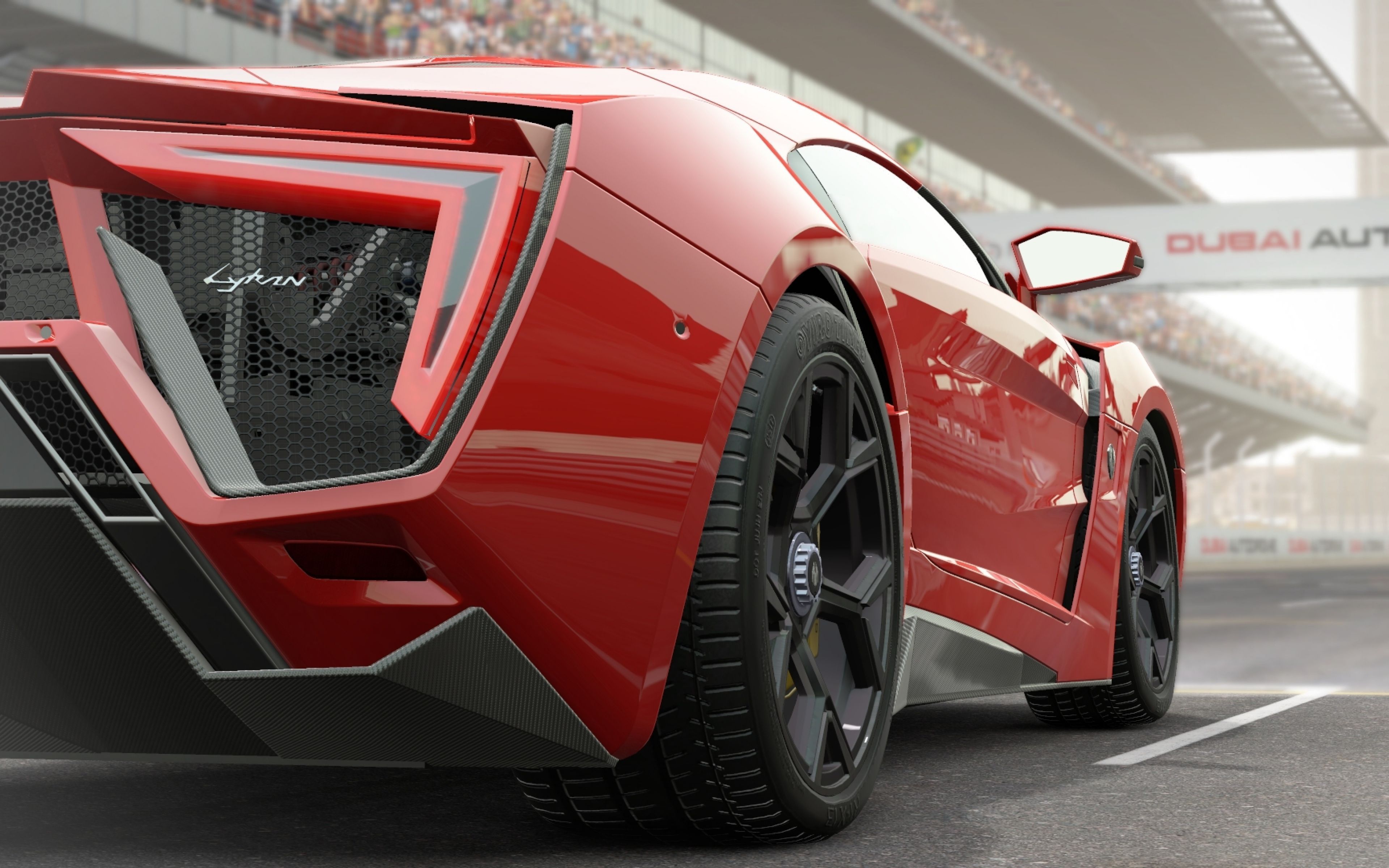 3840x2400 HD Backgrounds Project Cars Lykan Hypersport Red Supercar Wallpapers ...