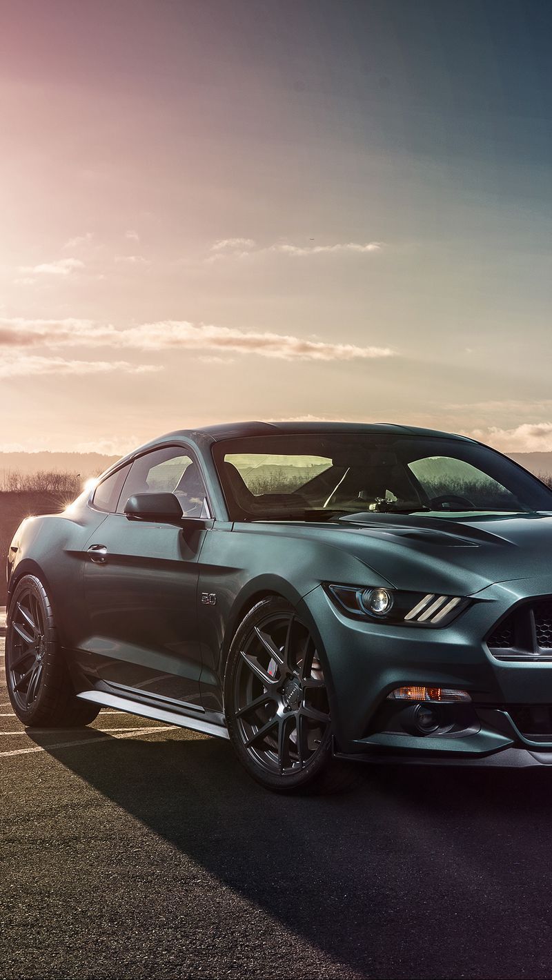 Download Wallpaper 800x1420 Ford Mustang Gt Side View iPhone 5