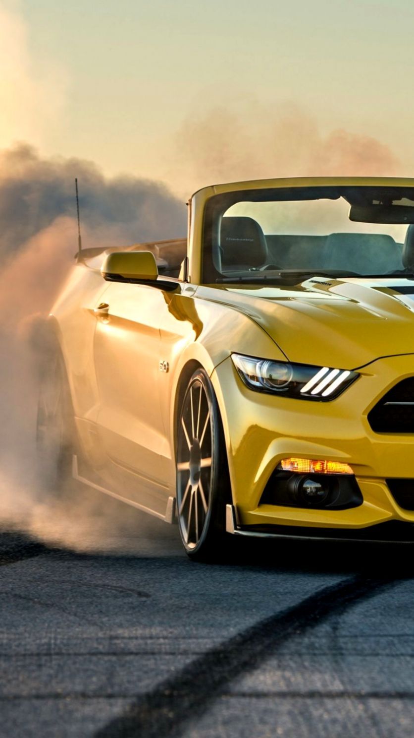 Ford Mustang Gt Convertible Burnout iPhone Wallpaper Mustang 2017 Wallpaper For iPhone