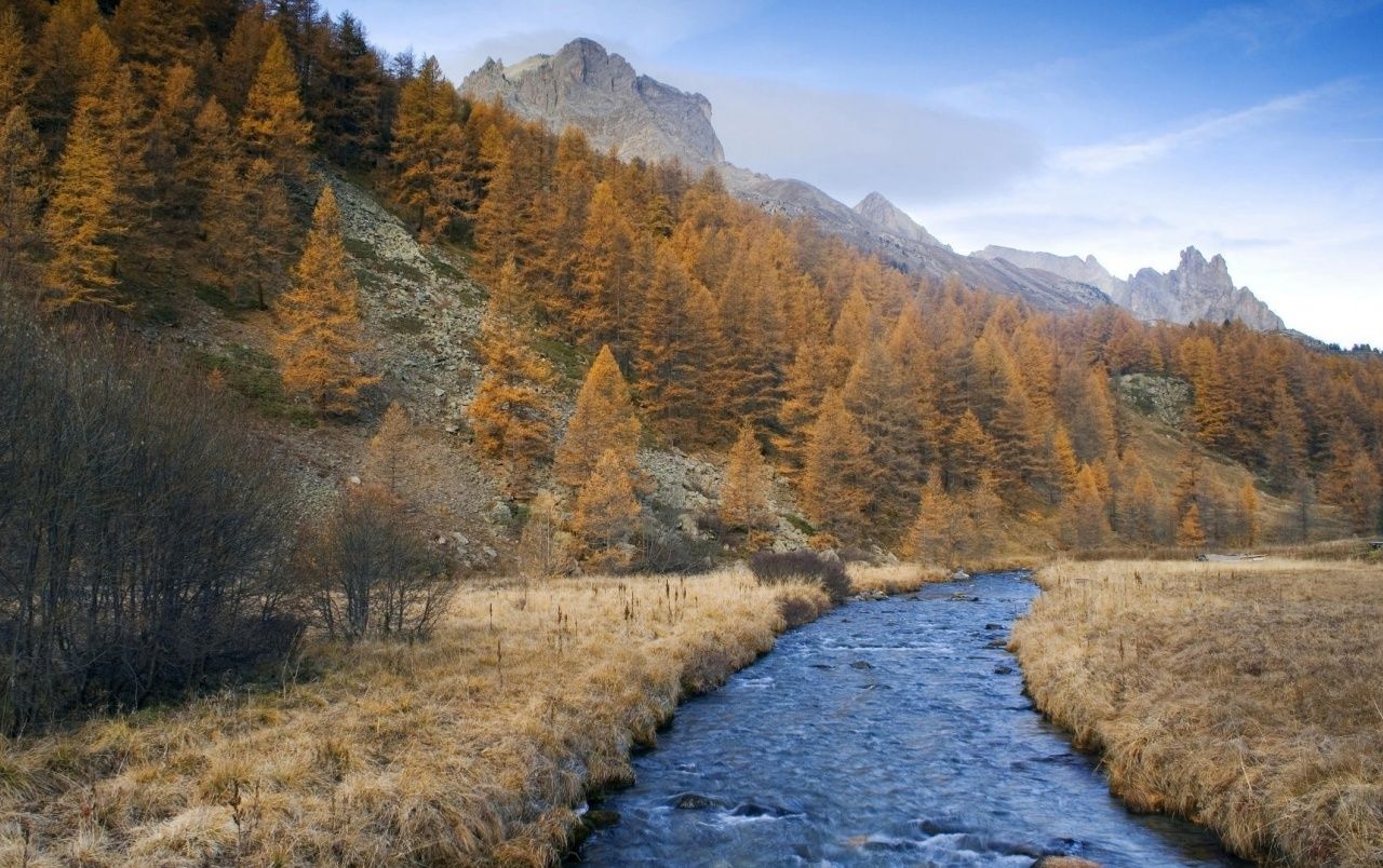 Autumn Valley & Creek France wallpaper. Autumn Valley & Creek France