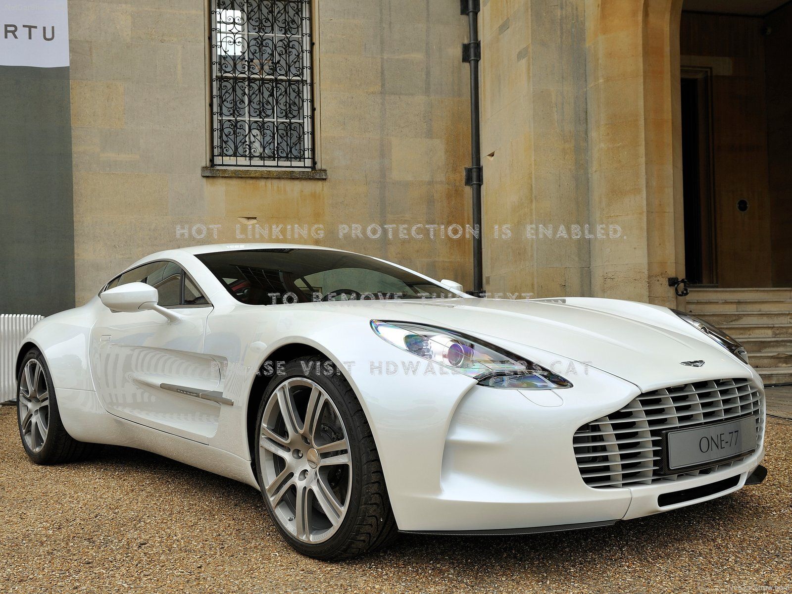 Aston Martin One 77 2010 White Cars