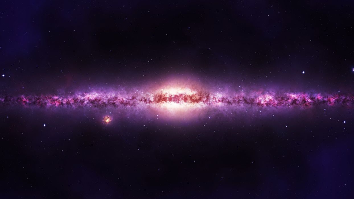 Galaxy Stars Purple wallpaperx1080