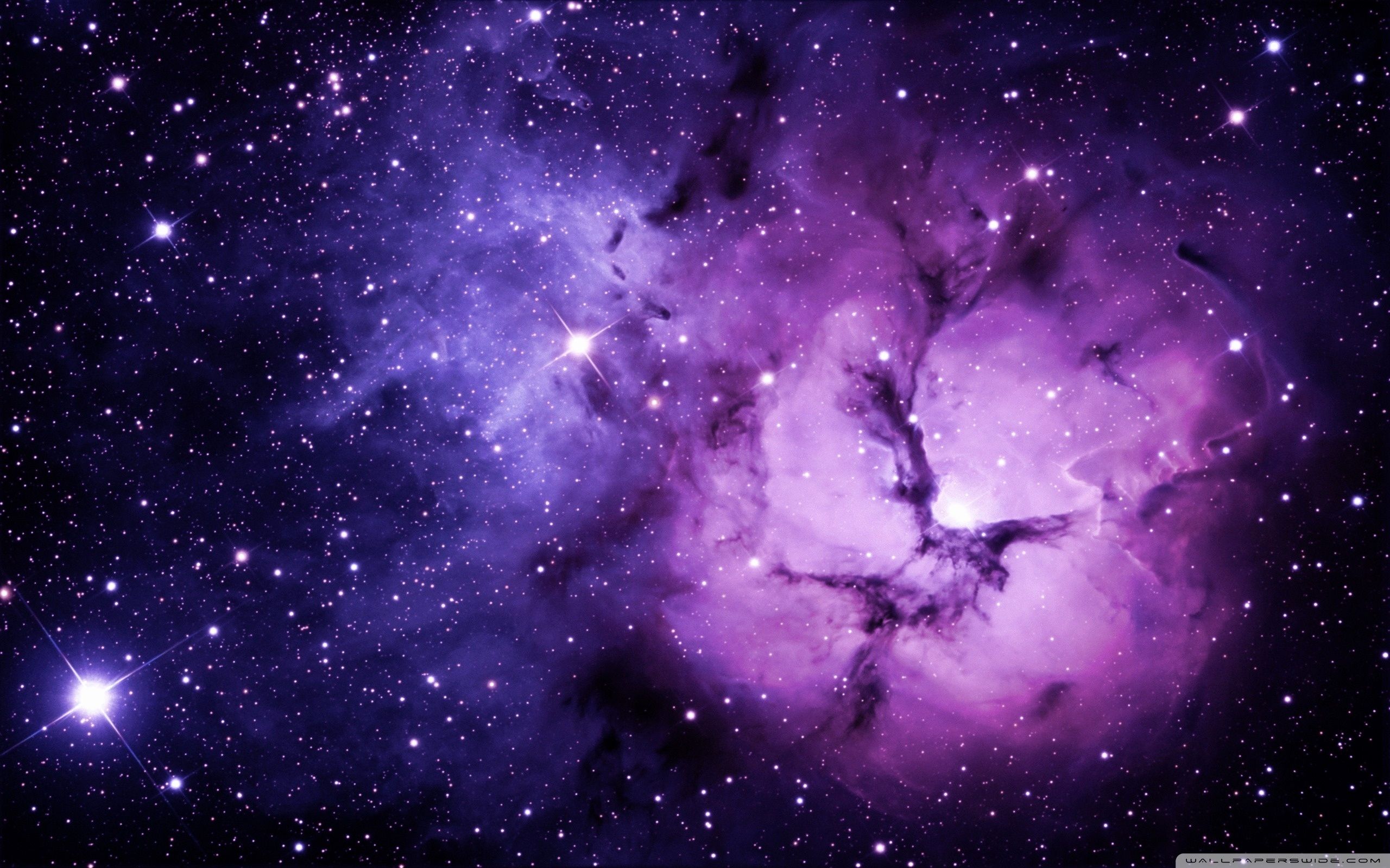 Elegant Purple Galaxy Background Inspiration