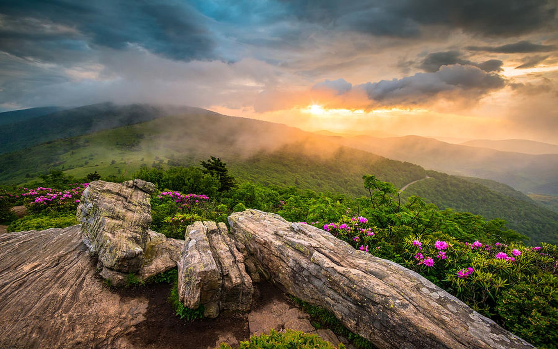 Appalachian Trail Sunset Wallpapers Wallpaper Cave