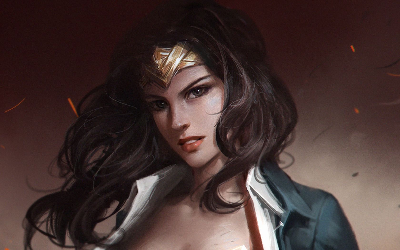 Wonder Woman Angry Art 1680x1050 Resolution HD 4k Wallpaper, Image, Background, Photo and Picture