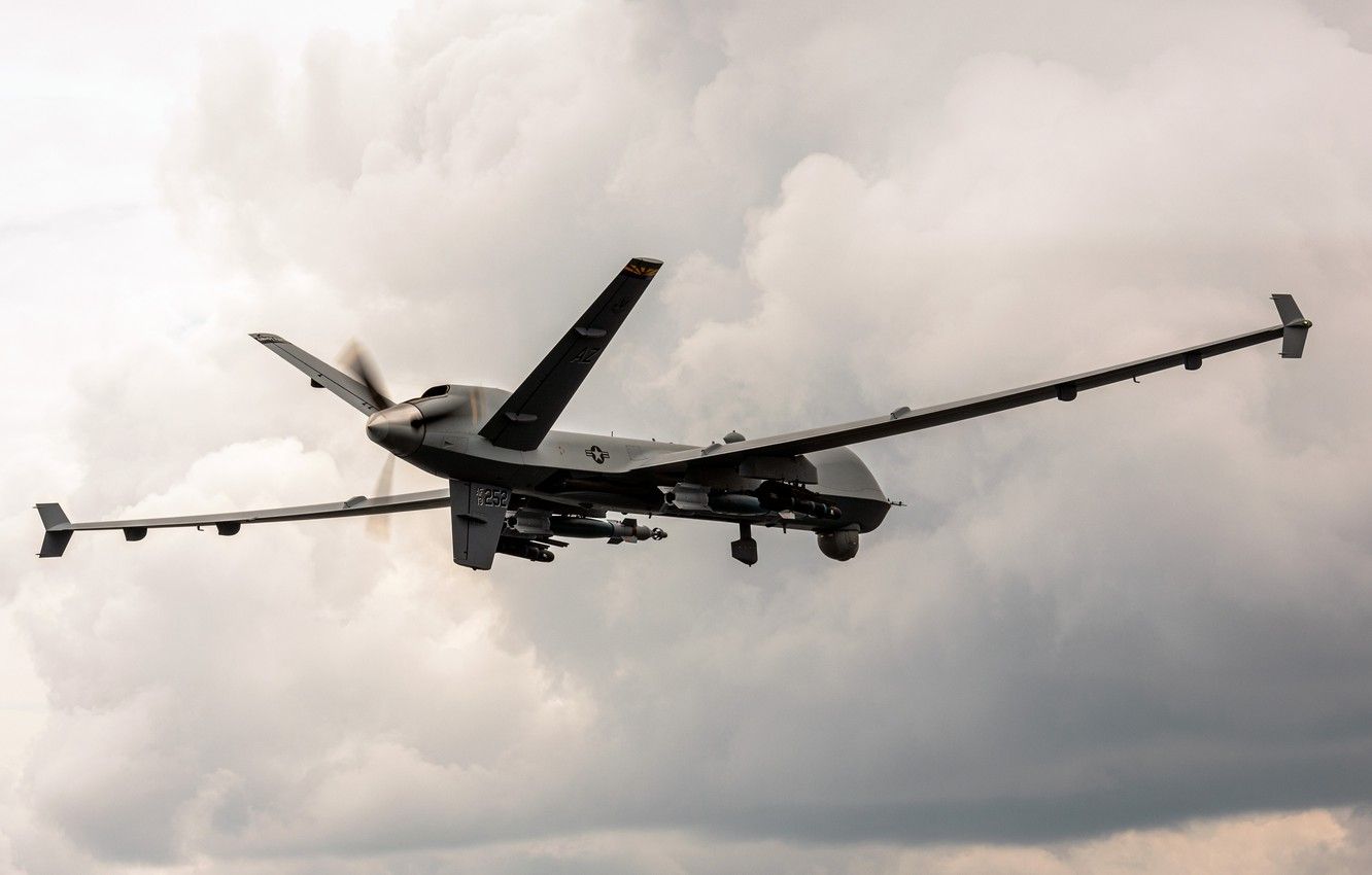 Wallpaper UNITED STATES AIR FORCE, Unmanned Aerial Vehicle, MQ 9 Reaper, Reconnaissance And Strike UAVs Image For Desktop, Section авиация