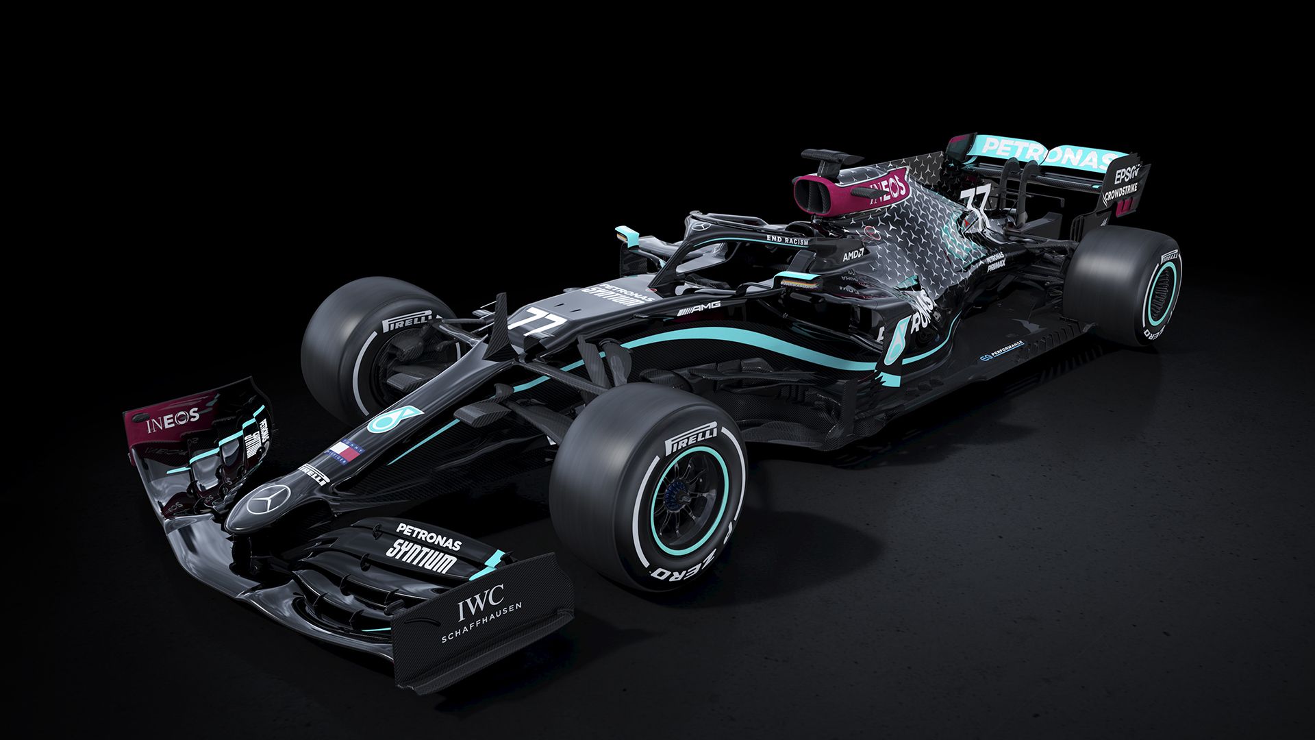 Mercedes Switch To All Black Livery For 2020 In Stand Against Racism And Commitment To Diversity. Formula 1®