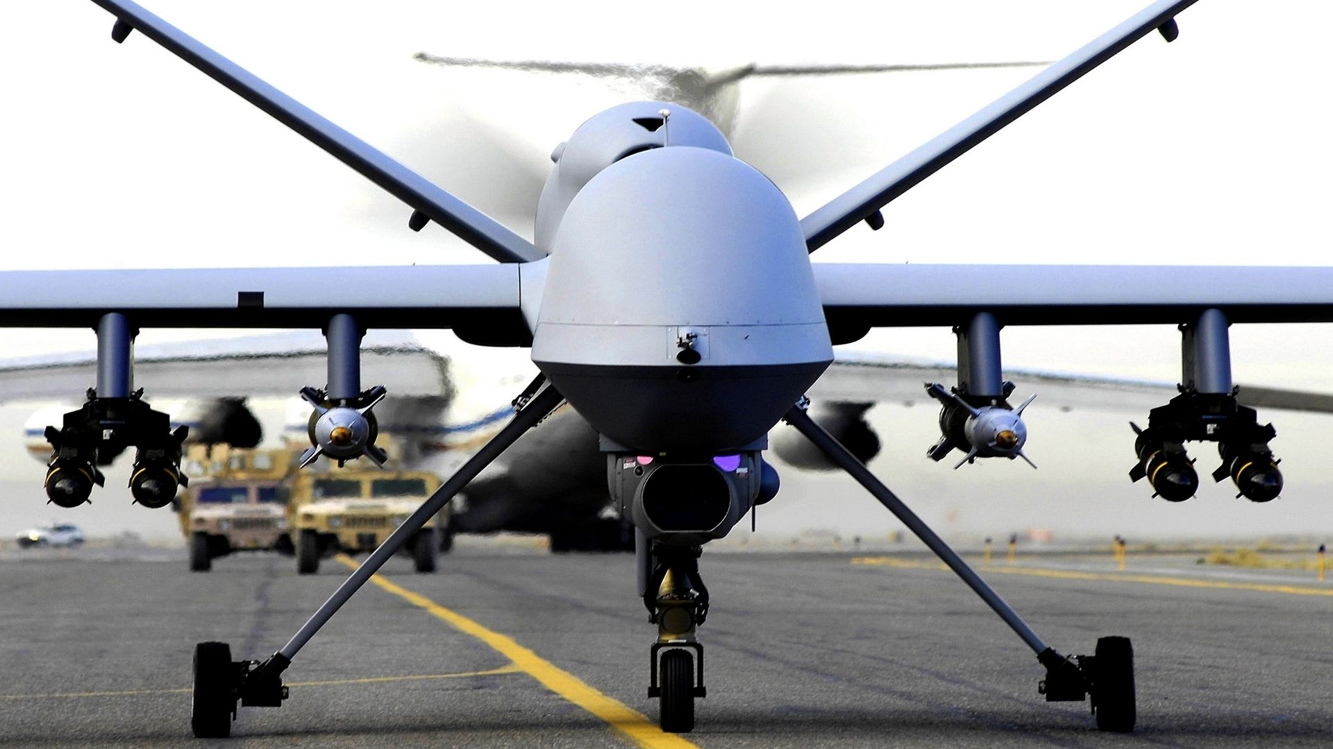 Army, Planes, Vehicles, UAV, Drone, MQ 9 Reaper, Hummer Wallpaper