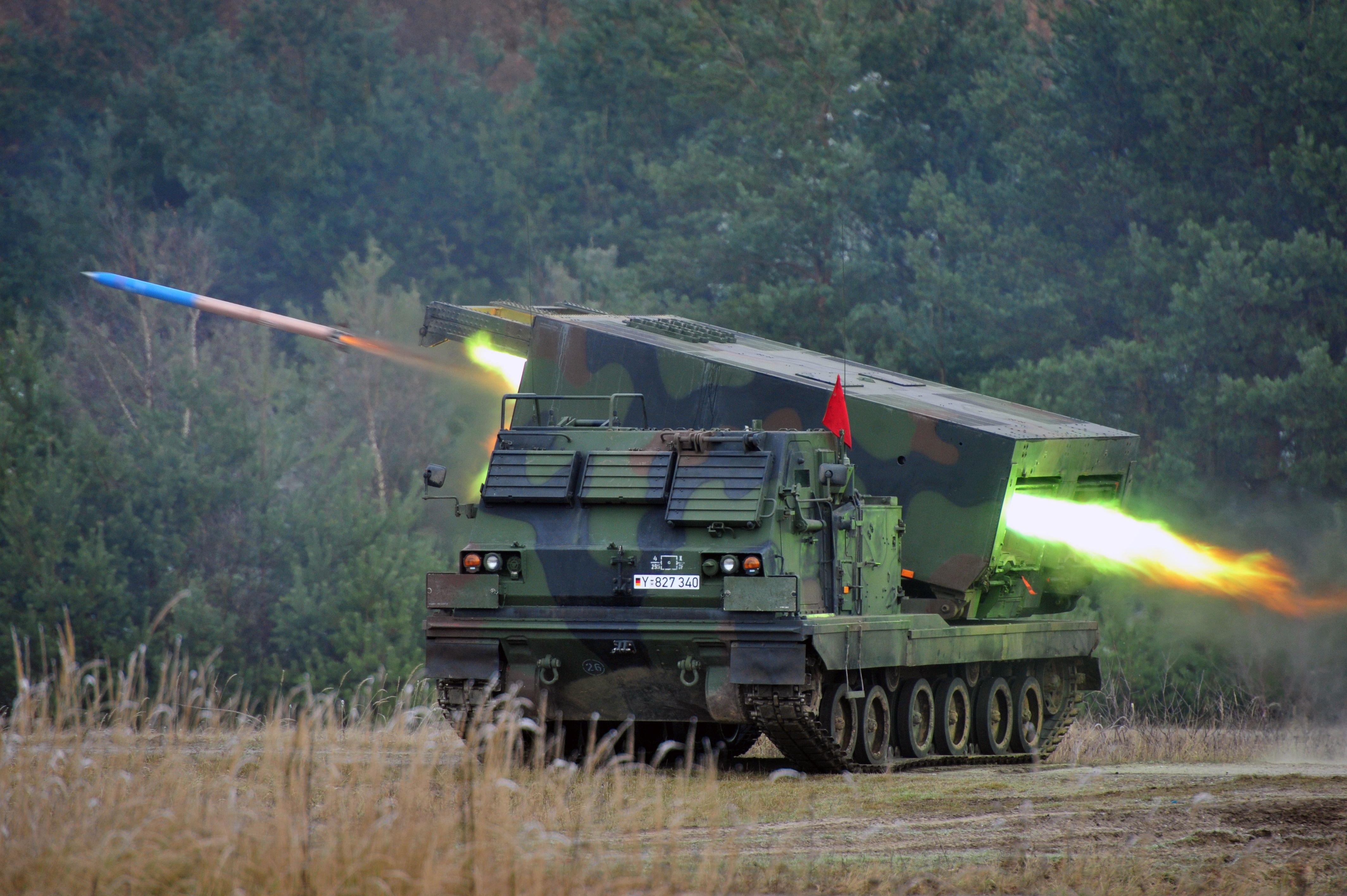 Wallpaper Firing Camouflage Missile launchers German 4256x2832