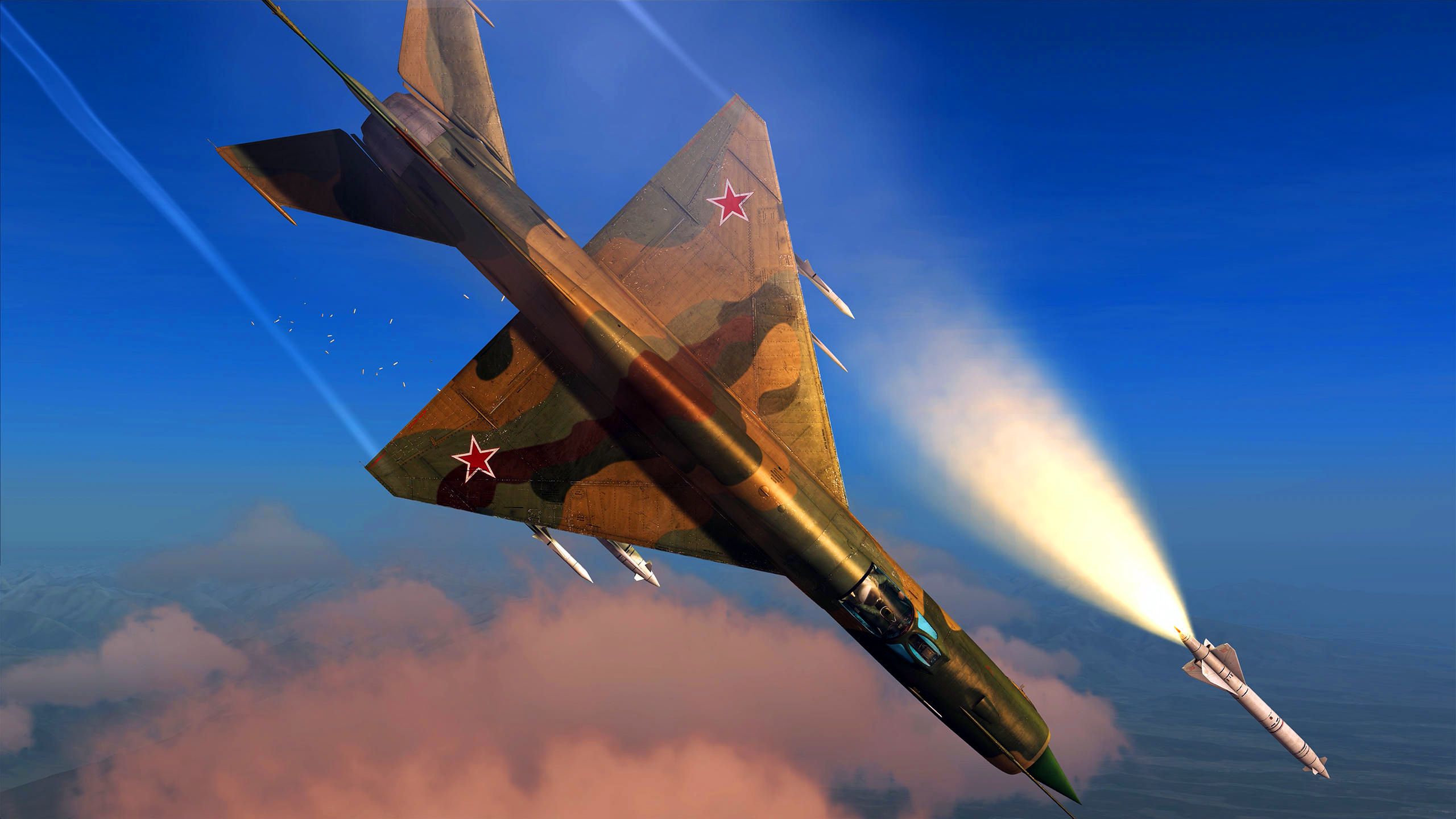 Soviet Mikoyan Gurevich MiG 21 Firing A Missile