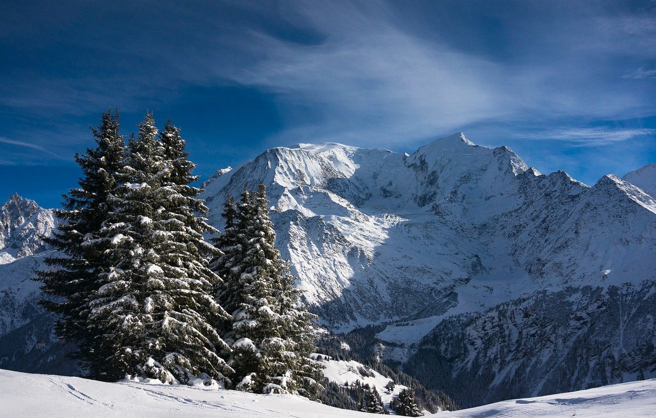Wallpaper snow, mountains, France, ate, Alps, France, Alps, Blanc, Mont Blanc image for desktop, section пейзажи