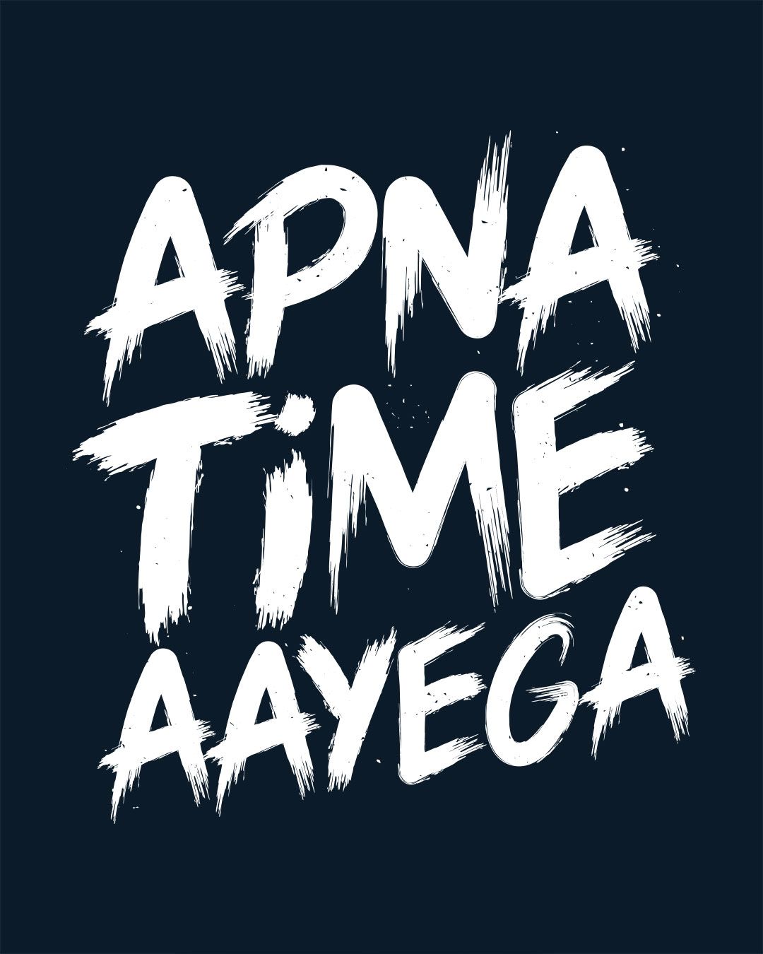 Buy Apna Time Ayega Blue Printed Half Sleeve T Shirt For Men Online India Bewakoof.com