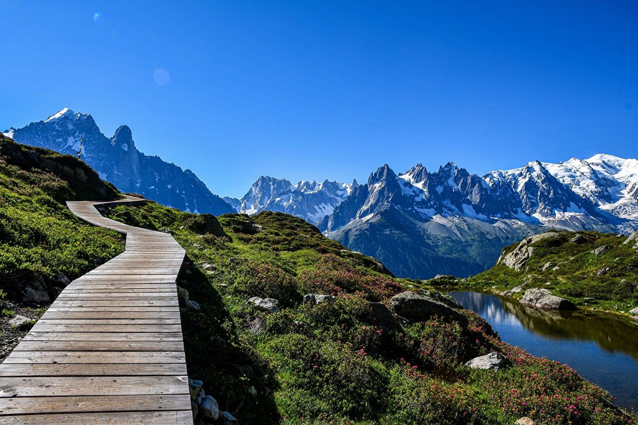Wallpaper Alps France Chamonix, Mont Blanc Nature mountain Sky