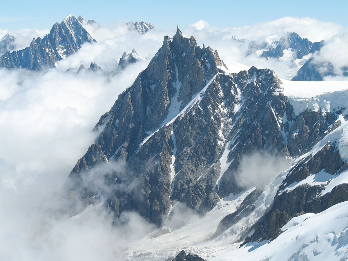Aiguille Du Midi 3842m Mont Blanc, France
