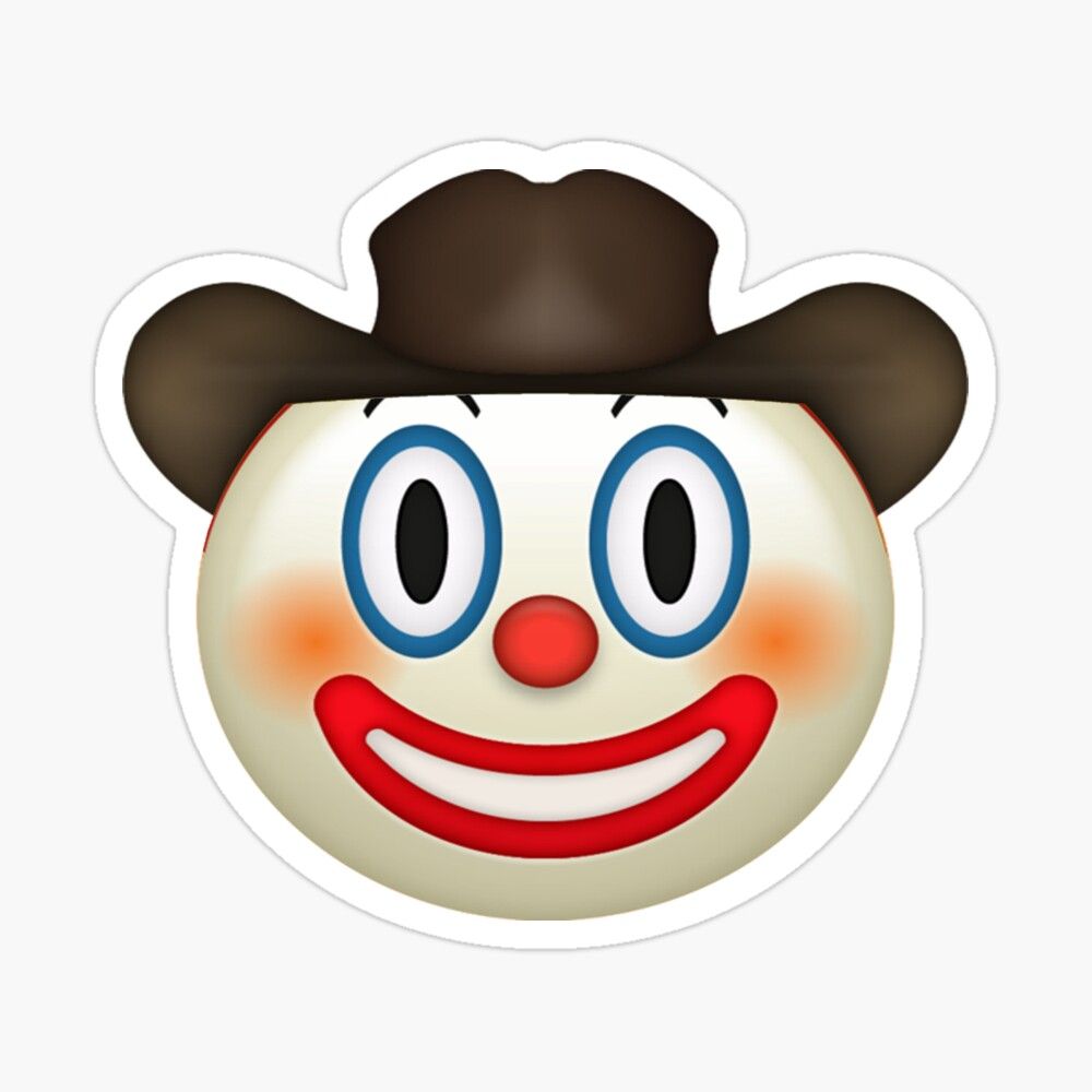 yeehonk cowboy clown emoji Poster