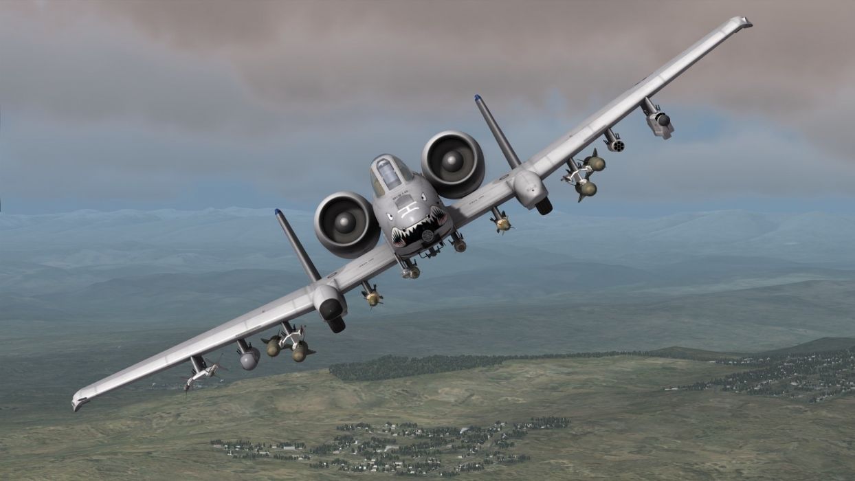 A 10 Bomber Jet Fighter Bomb Military Airplane Plane Thunderbolt Warthog Wallpaperx1080