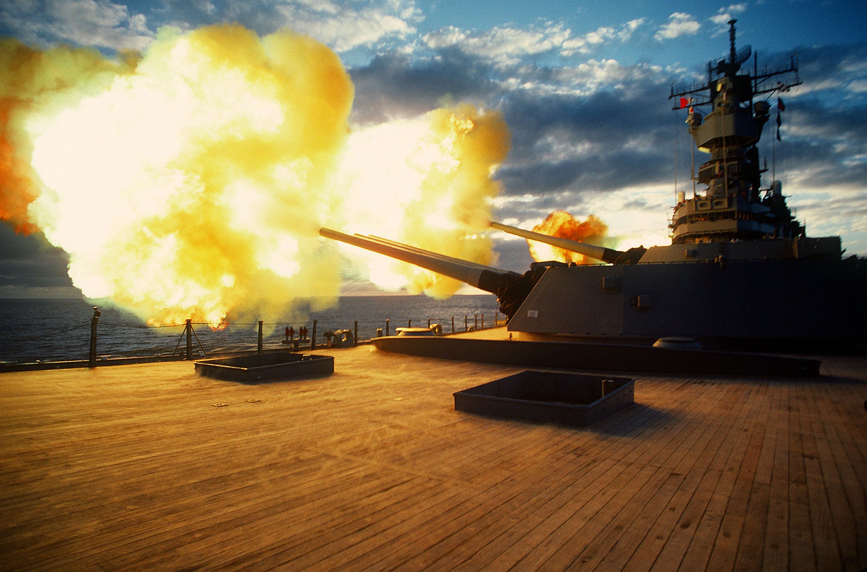 Battleship Cannon Blast HD Wallpaperx1080