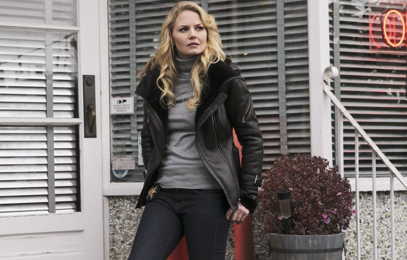 Wallpaper look, pose, figure, Jennifer Morrison, the series, Jennifer Morrison, hair, Once upon a time, Once Upon a Time, Emma Swan image for desktop, section фильмы
