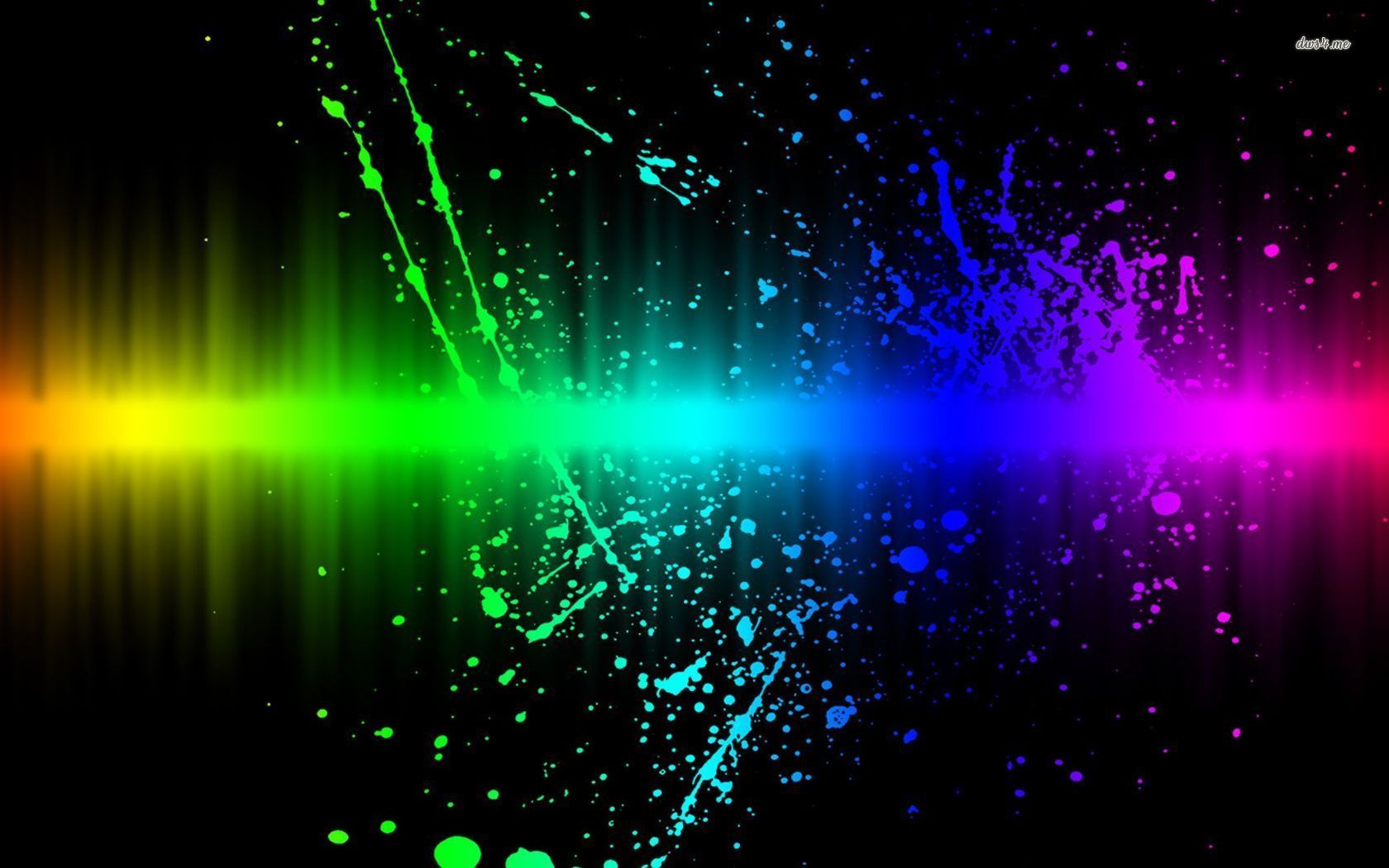 Rainbow Splash HD wallpaper. Dark background wallpaper, Rainbow wallpaper, Rainbow abstract
