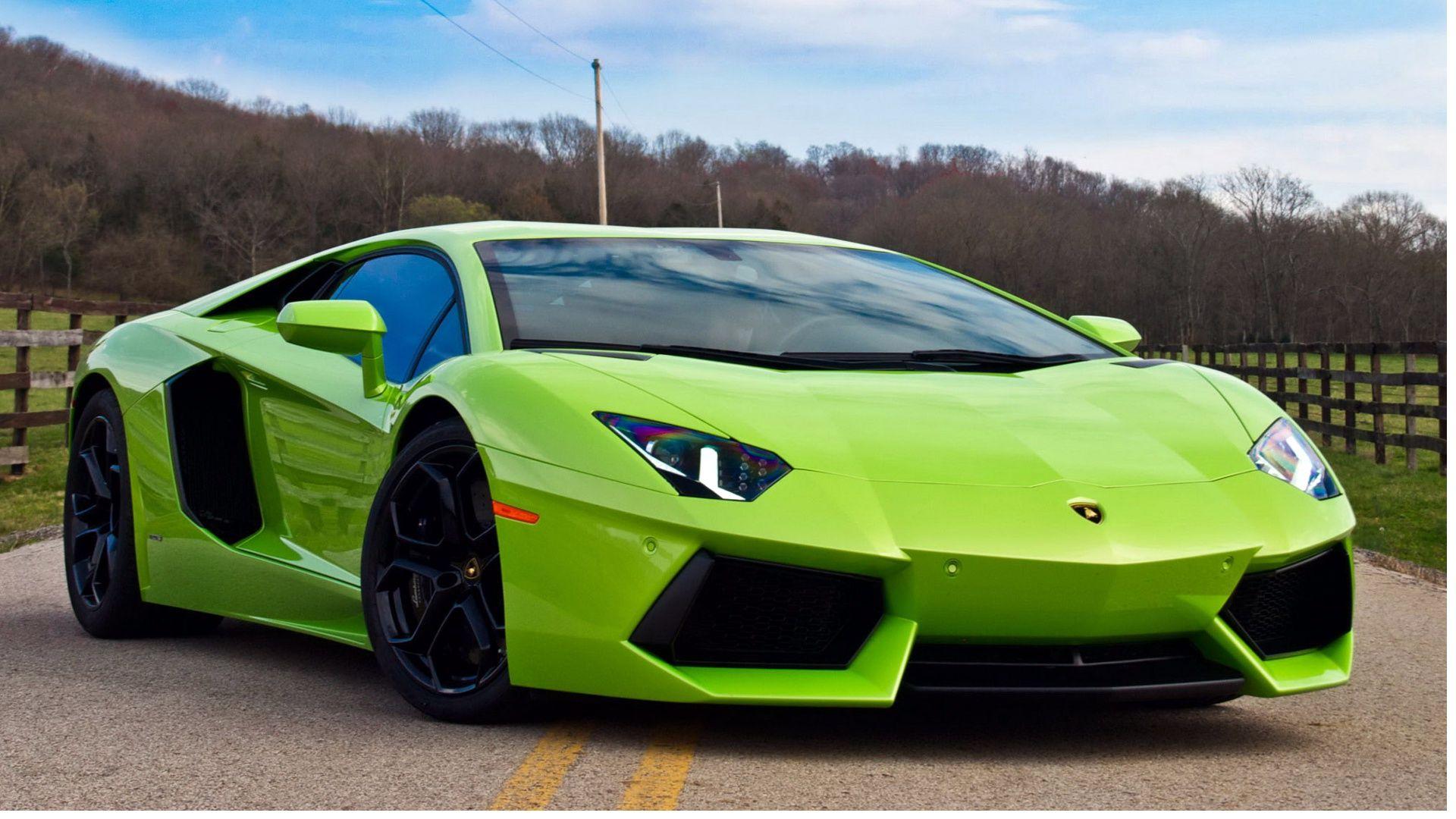 Lamborghini Wallpaper Green Car