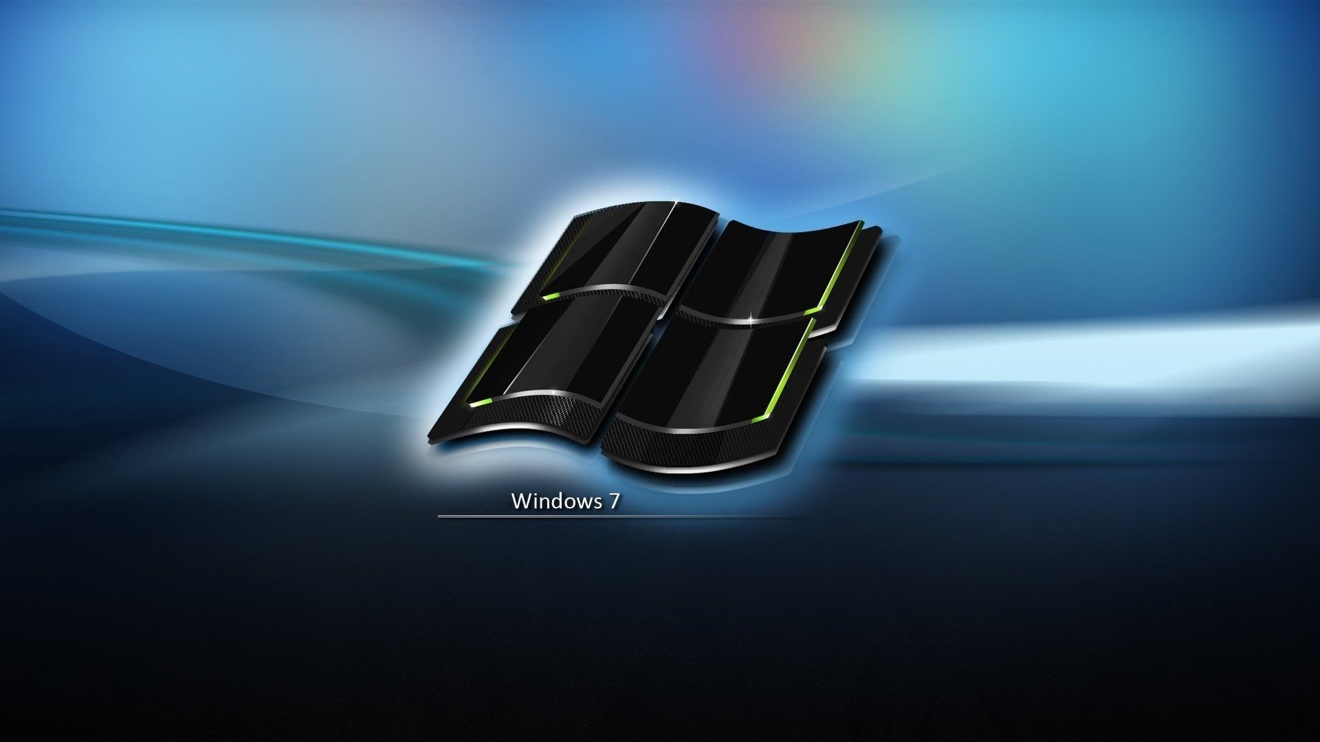 Windows 7 crystal black logo HD .com