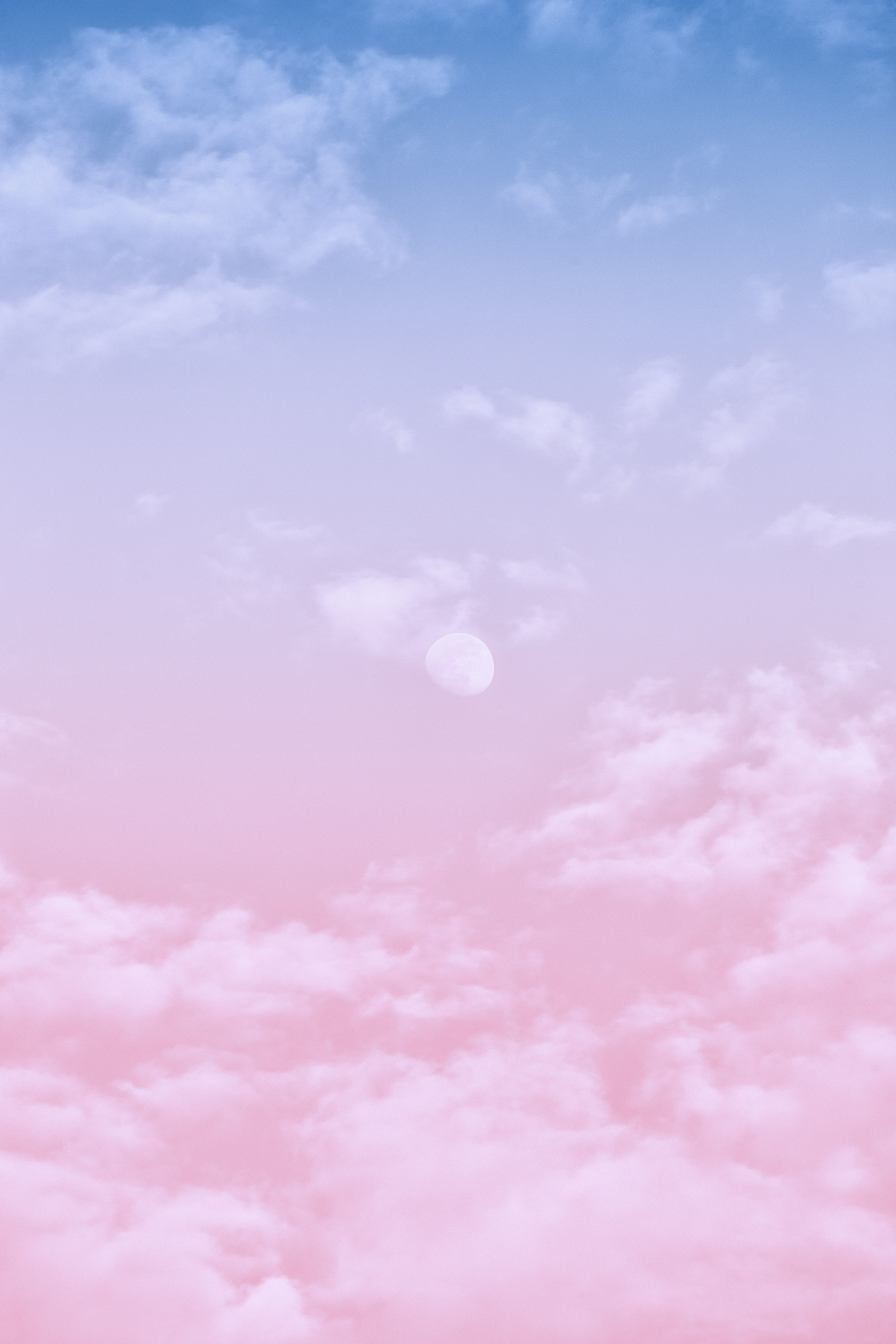 White Clouds in Pink and Blue Clouds · Free