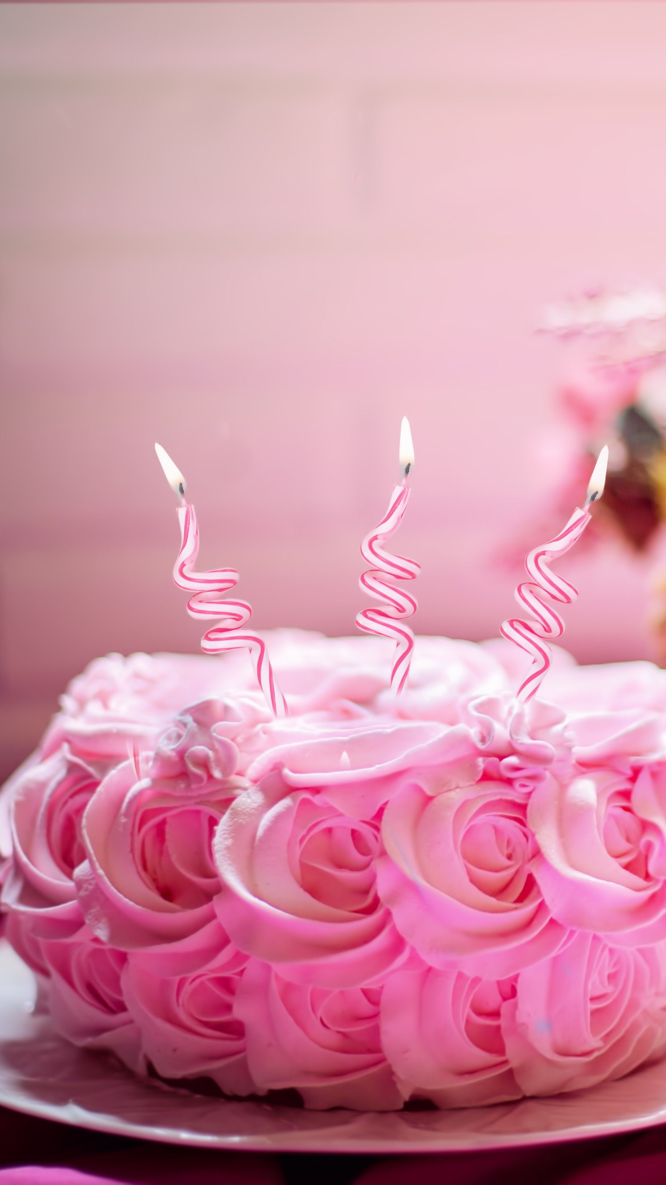 Wallpaper birthday cake, receipt, pink, 5k, Food