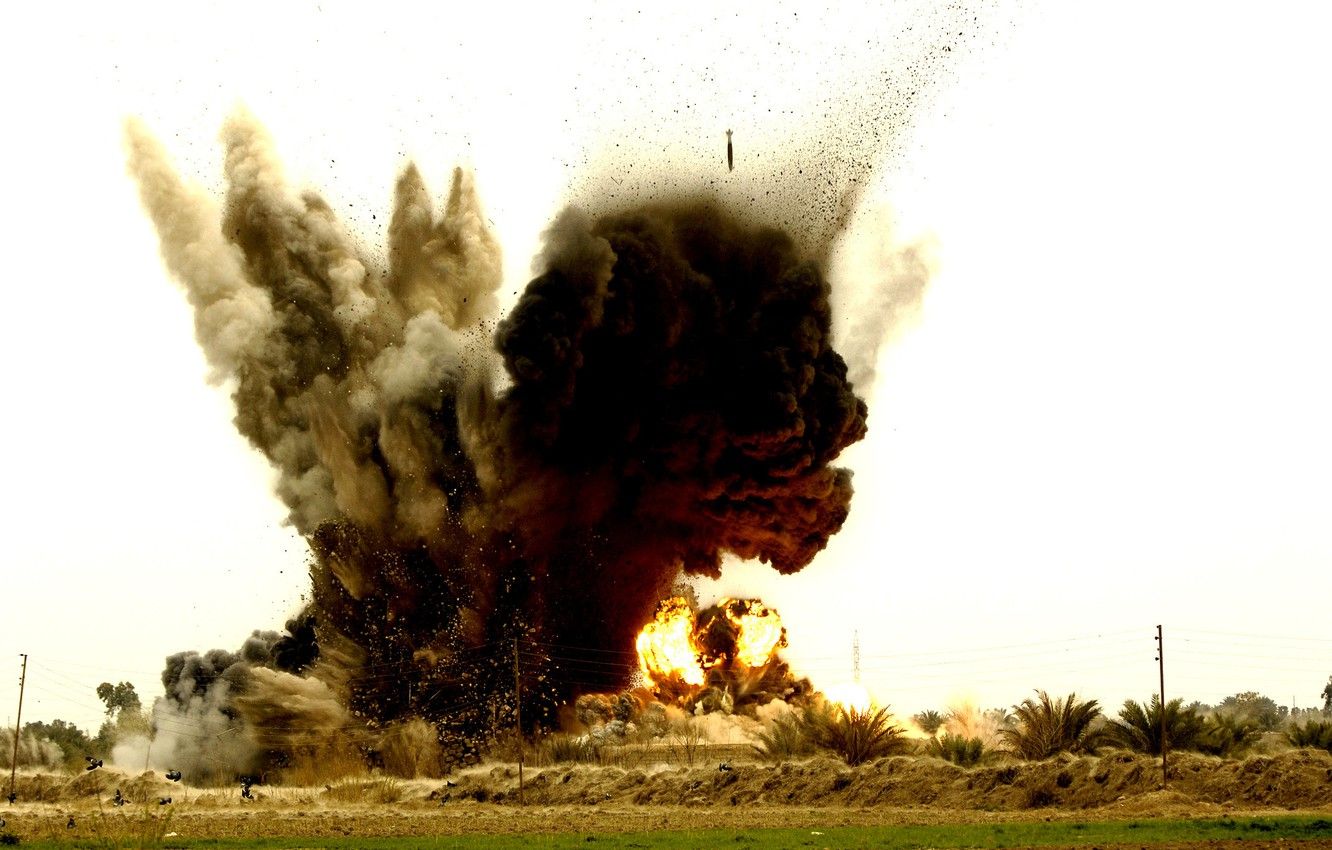 Wallpaper the explosion, bomb, airstrike image for desktop, section оружие
