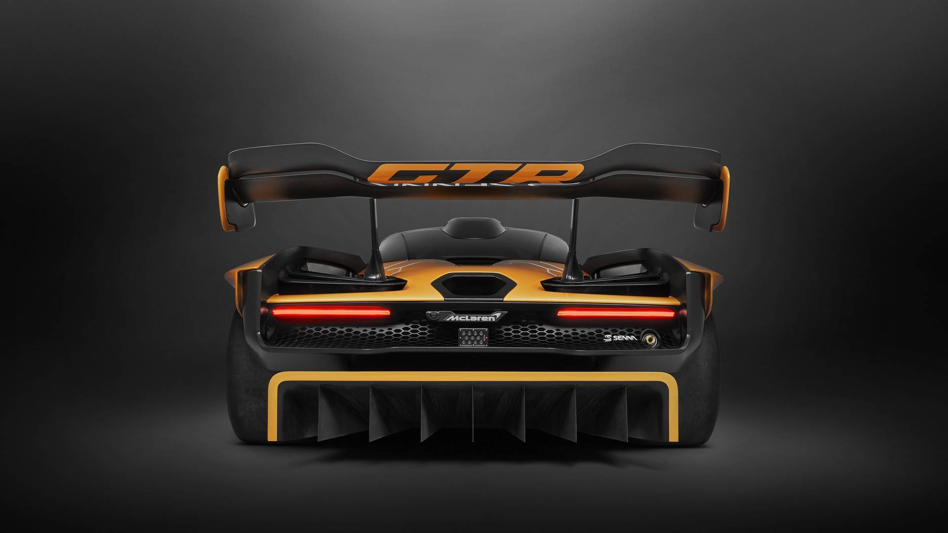 McLaren Senna GTR Rear Wallpaper