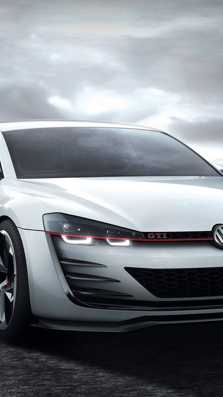 Volkswagen Golf GTI White Car 750x1334 IPhone 8 7 6 6S Wallpaper, Background, Picture, Image