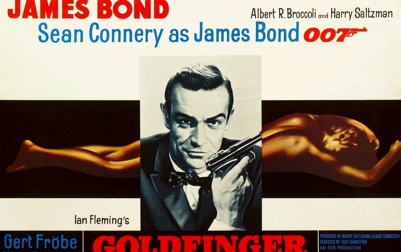 James Bond in Goldfinger wallpaper. James Bond in Goldfinger