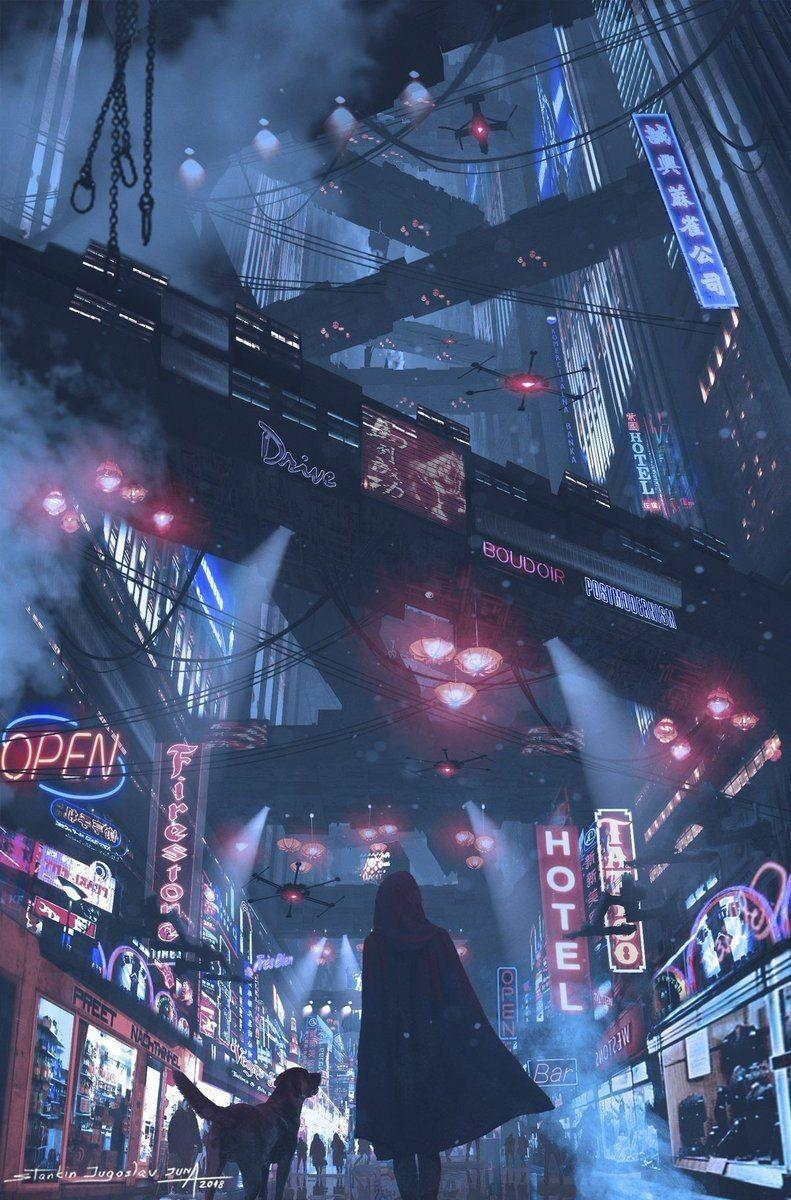 Cyber City Wallpaper for Android