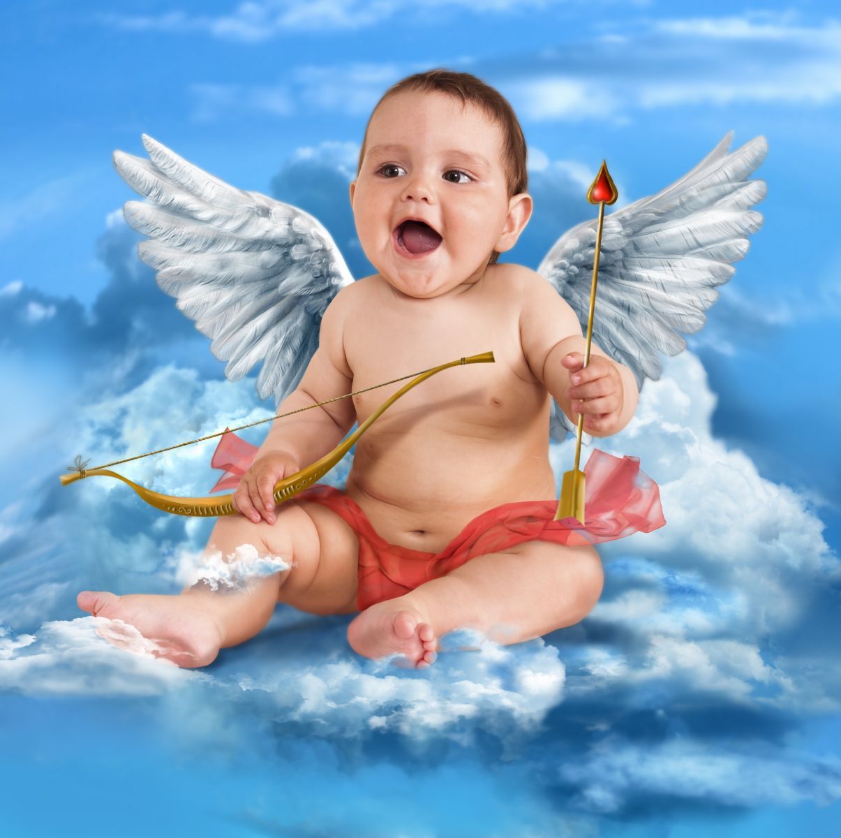 Baby Cupid Love. HD Cute Wallpaper for Mobile and Desktop
