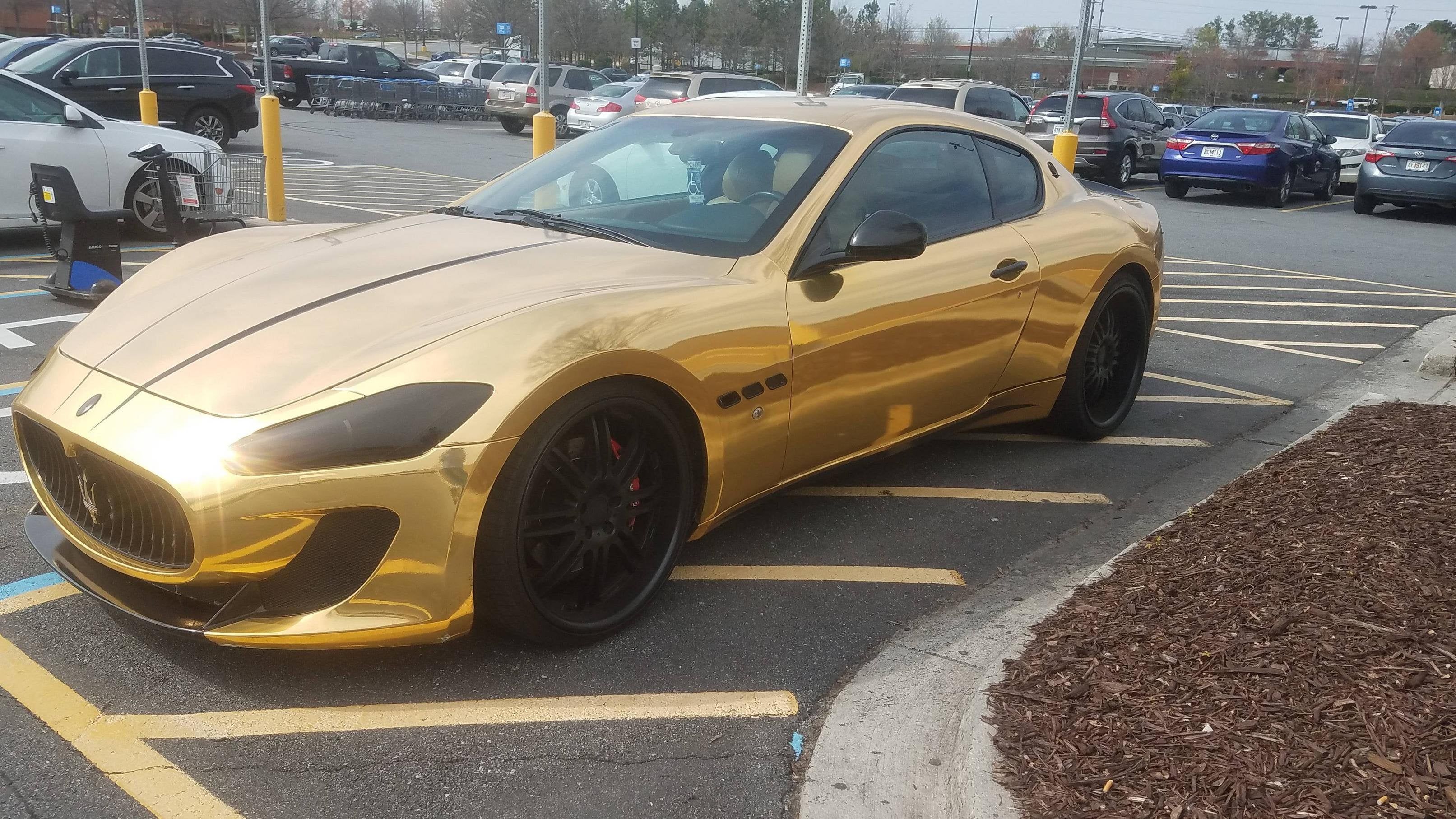Supercars Gallery: Maserati Granturismo Gold Chrome