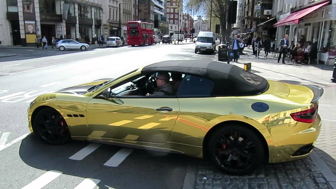 Supercars Gallery: Maserati Granturismo Gold Chrome