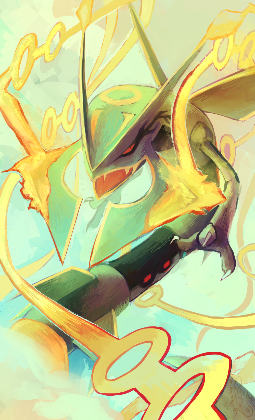 Rayquaza iPhone , Shiny Mega Rayquaza HD phone wallpaper